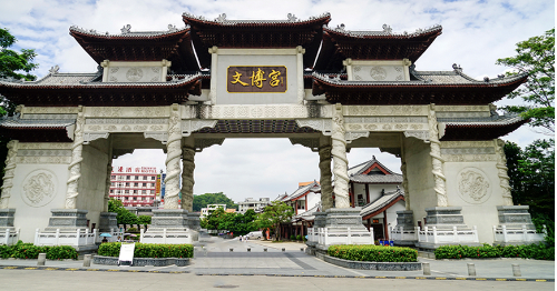 游览文博宫，南中国最大的仿古建筑群，最大的古玩交易中心